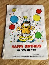 Vintage Garfield Party Loot Bag Birthday 1978 Carrousel Party Favors Lot of 6 picture