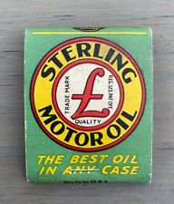 Vintage Matchbook Sterling Motor Oil Colorado Springs Co. picture