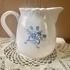 Gorgeous white Vintage Floral Decorative ceramic pitcher 6 
