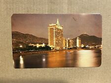 Postcard Acapulco Guerrero Mexico Marriott Hotel Night View Moonlight Vintage PC picture
