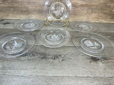 VTG Franklin Mint Crystal James Wyeth 8.5” Etched  Plates Nautical Design ~6 Pc picture