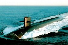 Postcard USS Rhode Island SSBN-740 Ballistic Missile Submarine picture