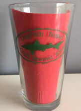 DOGFISH HEAD Pint Beer Glass Green Logo 16oz Mug Alehouse Ale  picture