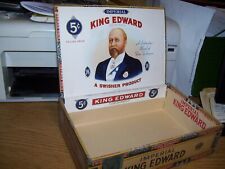1954 KING EDWARD TOBACCO CIGAR BOX-5 CENT CIGAR-FLA. picture