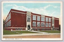 Berlin New Hampshire, High School, Vintage Postcard picture