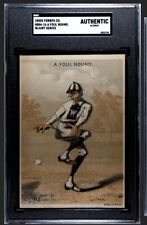 1880s H804-16 Injury Series - Foul Bound- Victorian Trade Card 1880s - SGC Grade picture