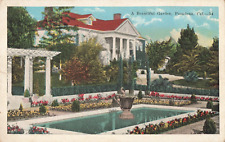 Pasadena CA California, A Beautiful Garden & Pond, Vintage Postcard picture