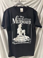 Disney’s The Little Mermaid Black White Monochrome Tee Shirt Size S Disney Store picture