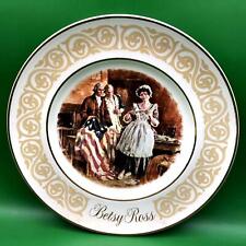 Avon Betsy Ross Patriot Flagmaker Wedgwood Plate 1973 New in Box  (P126) picture