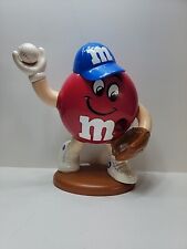 Rare Red M&M Candy Dispenser Baseball And Glove, Candy Advertising Figure  picture