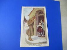 MILITARY POSTCARD CHRISTMAS GREETINGS WWI SOLDIER FATHERLESS CHILDREN OF FRANCE picture