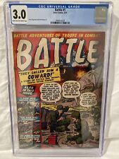 Battle #1 (March 1951, Atlas Comics) Rare, Golden Age, CGC Graded (3.0) picture