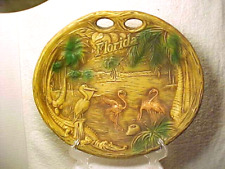 Vintage Anco Synthetic Faux Wood Wild Life Bowl Florida Souvenir picture