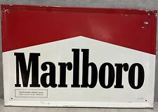 Vintage 1995 Tin Metal Marlboro Sign Philip Morris Inc 23.5” x 15.5” picture
