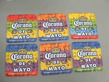 20pc CORONA DE MAYO BEER DRINK COASTER LOT ASSORTED COLORS BAR WARE MANCAVE NEW picture