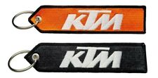 KTM Motorcycle Keychain 1 PC Double Sided Embroidered USA  picture