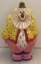 Vintage 1980’s Clown Piggy Bank 7” Colorful Collectible Shelf Display Figure picture