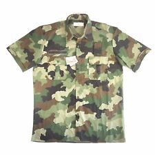 Genuine Serbian Military Shirt M93 Short Sleeve Camouflage Lightweight Surplus L picture