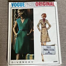 1960s Mod Vintage Sewing Pattern VOGUE PARIS ORIGINAL Givenchy Dress 2899 Sz 14 picture