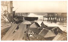 RPPC Red Bank NJ Natural Disaster Destruction Hurricane Undated UNP Postcard picture
