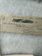 Bank of Amador County, CA Cancelled Check 1943  Jackson Calf Products Milk Ass picture