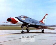 F-100D SUPER SABRE NORTH AMERICAN AIRCRAFT USAF THUNDERBIRDS 8X10 PHOTO (ZZ-898) picture