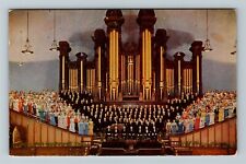 Salt Lake City UT-Utah, Temple Square, Choir, Vintage Postcard picture