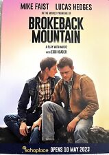 BROKEBACK MOUNTAIN-WEST END MUSICAL THEATRE POSTCARD-MIKE FAIST-LUCAS HEDGES picture