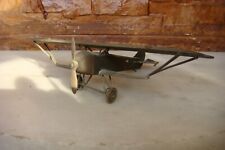 RARE OLD 1930 ROMANIAN WWI MILITARY Airplane Plane Model HANDMADE Metal  picture
