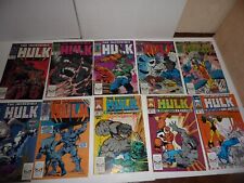 THE INCREDIBLE HULK Marvel 1989/90 10 Issue Lot #357-366 Complete VF/NM picture