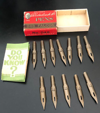 Vintage Original R.Esterbrook 048 Falcon Ink Pen Nibs  Box One Dozen picture