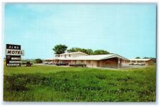 c1950's Alma Motel Cars US 27A North City Limits Alma Michigan MI Postcard picture