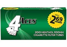 4 Aces Menthol 100mm 100s RYO Cigarette Tubes 200ct Box 5 Boxes picture