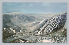 Postcard Waterville Valley New Hampshire Ski Slopes and Residential Areas picture