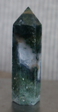 MOSS AGATE POINT 3.18 INCHES TALL/ 69.4 GRAMS picture
