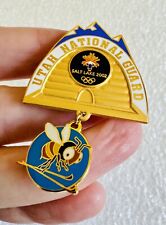 2002 SLC Salt Lake City Olympic Games Pin ~ Utah National Guard Dangle Beehive picture
