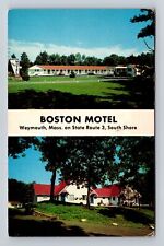 Weymouth MA-Massachusetts, Boston Motel, Advertising, Antique Vintage Postcard picture