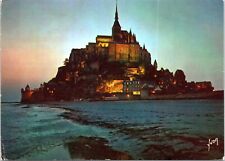 Postcard France Normandy - Mont saint-Michel at night by Yvon picture