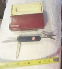 1 Victorinox Swiss Army Pocket Knife Multi-Tool,tweezers,scissors in box,VTG picture