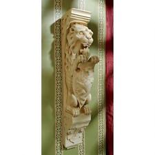 Medieval Gothic Antique Replica Lion and Shield Royal Beast Wall Sculpture Decor picture