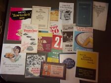Lot of 16 Cooking booklets- 1920's etc, Betty Crocker, Knox, Smith's Beans picture