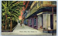 Postcard Pirate's Alley, New Orleans LA linen J174 picture