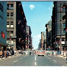 c1950s Toronto, Ontario, Canada Yonge St Looking North Postcard Main Street A170 picture