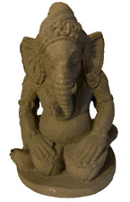 Vintage Handcrafted Stone Lord Ganesha Statue 7” x 5” picture