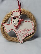 texas christmas ornament vintage Western Cow Style picture