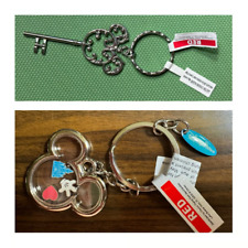 Lot of 2 Disney Keychains - Mickey Mouse Ears & Filigree Door Key | Brand New picture