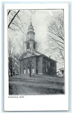 c1910 An Old Church View Deerfield Massachusetts MA Antique Postcard picture