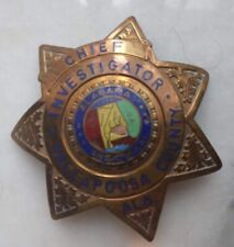 VINTAGE CHIEF INVESTIGATOR TALLAPOOSA COUNTY GREAT SEAL ALABAMA BADGE/PIN NICE picture
