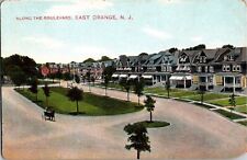 New Jersey Postcard Along The Boulevard East Orange, NJ- Made In Germany picture