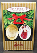1997 Hallmark Holiday Memories Barbie Ornament Keepsake Locket Christmas NIB picture